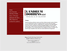 Tablet Screenshot of landrumdobbins.com